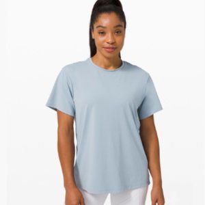 Lululemon All Yours Short Sleeve Train, Blue, 14